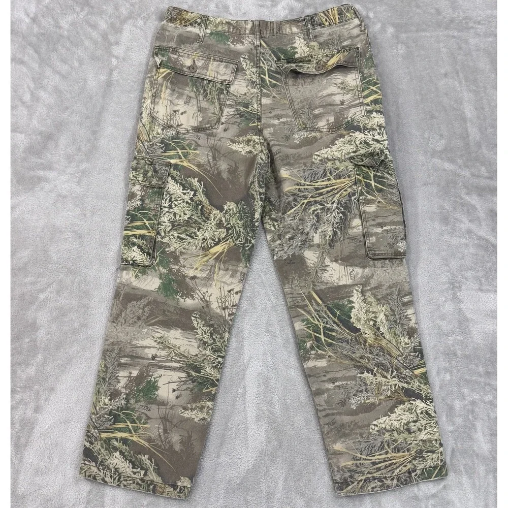 Realtree Hunting Pants Mens 36/38 Large Advantage Max-1 Camo Cargo Utility‎